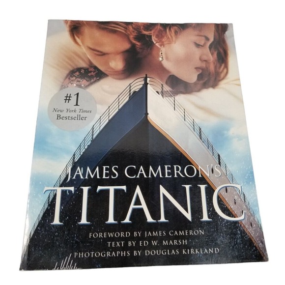 JAMES CAMERON'S TITANIC COFFEE‎ TABLE BOOK FIRST EDITION HB W/ DJ LOTS OF PHOTOS - Picture 1 of 4